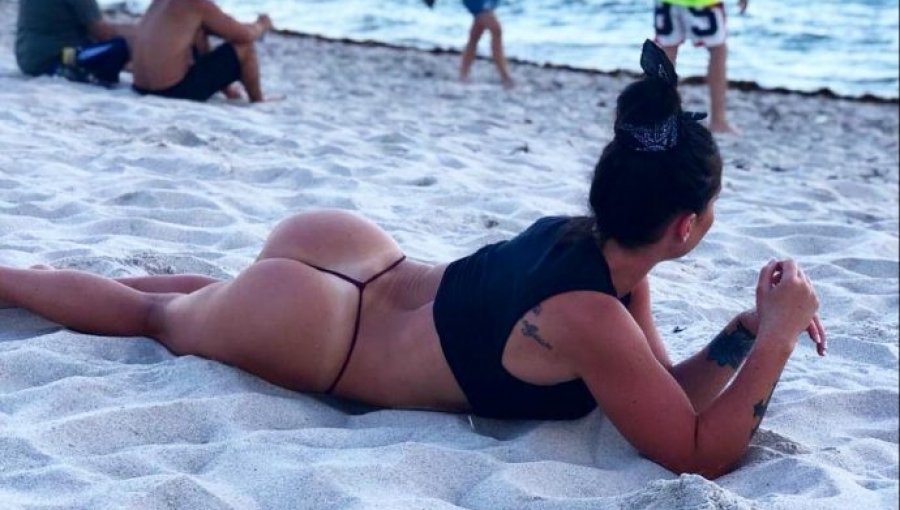 Fotos: Con diminuto bikini Valentina Roth se luce desde Miami