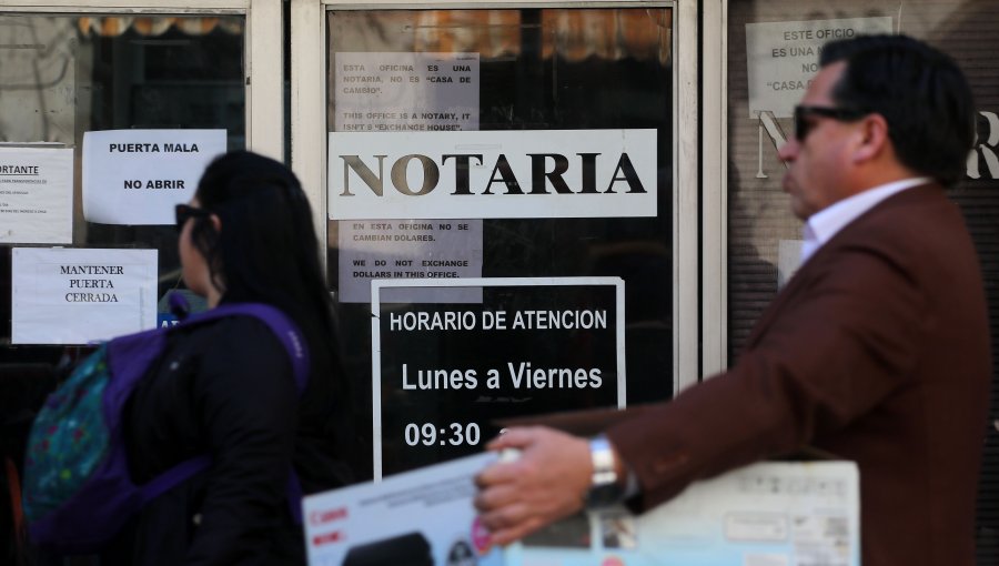 Más de nueve millones de chilenos no tienen una notaría en su comuna