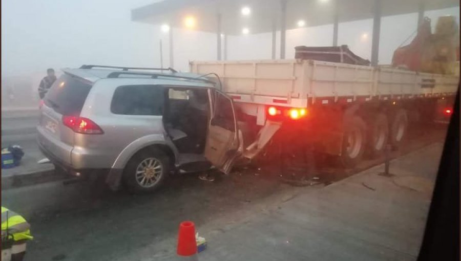 Un muerto deja accidente en peaje de ruta Iquique a Pozo Almonte