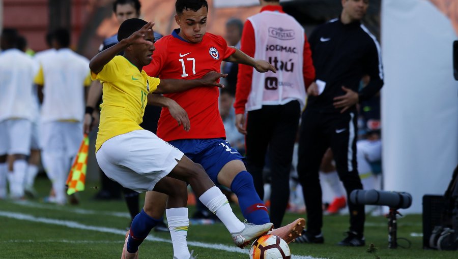 La Roja Sub 20 jugó un gran partido y empató con Brasil en duelo amistoso