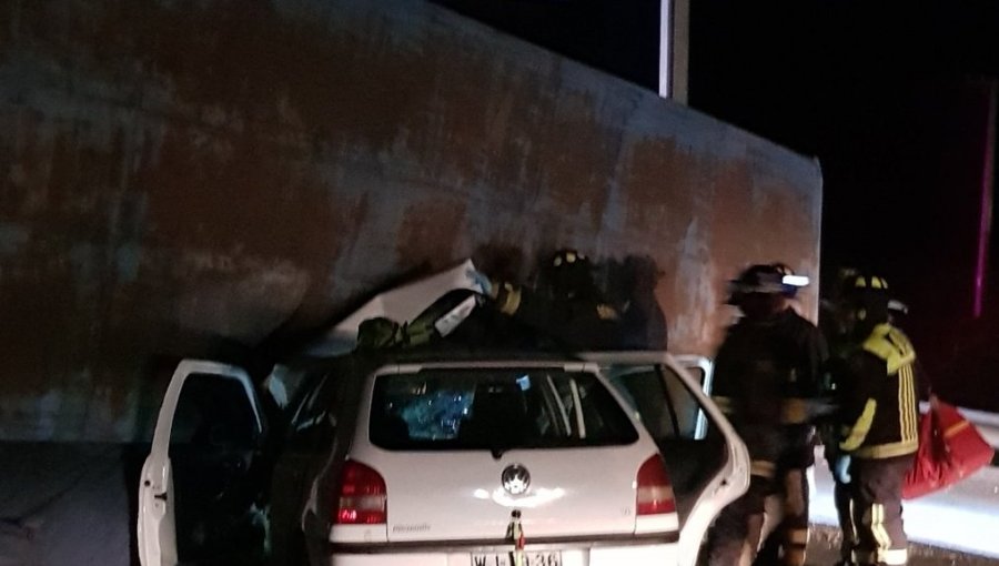 Cinco lesionados dejó choque de auto con camión en la Ruta 68 altura de Casablanca