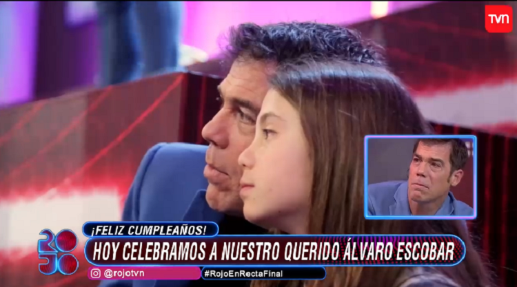 Álvaro Escobar hasta las lágrimas por palabras de su hija en el día de su cumpleaños