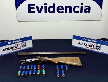 Fiscalización en el paso Los Libertadores permite incautar una escopeta y cartuchos al conductor chileno de una camioneta