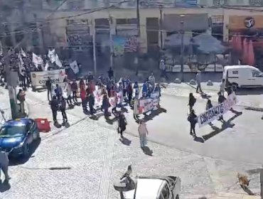 Con manifestación en Valparaíso, funcionarios de la salud municipalizada realizan paro nacional