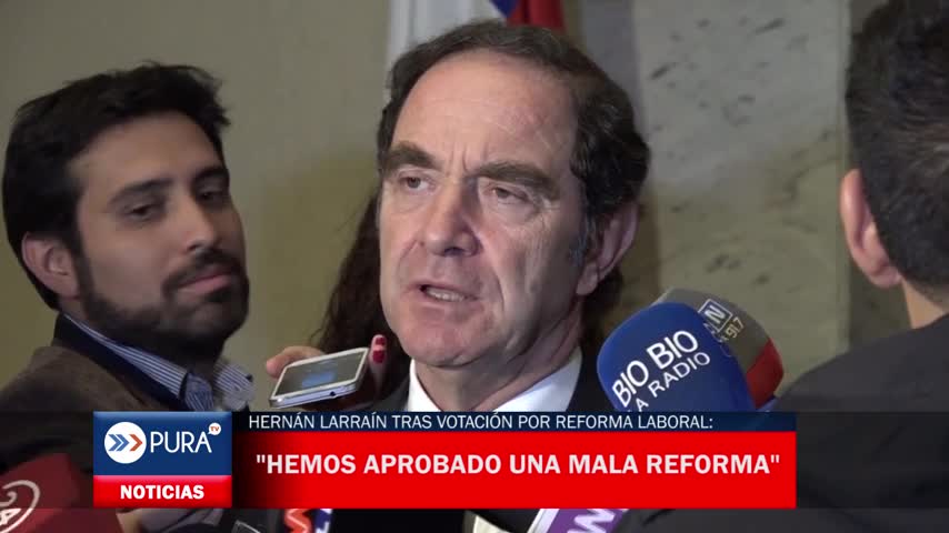 Hernán Larraín tras votación por reforma laboral: "Hemos aprobado una mala reforma"