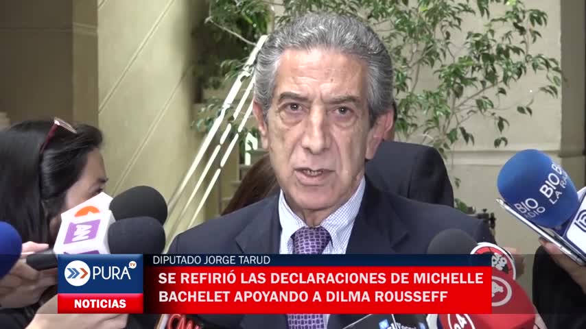 El diputado Jorge Tarud se refirió las declaraciones de Michelle Bachelet apoyando a Dilma Rousseff