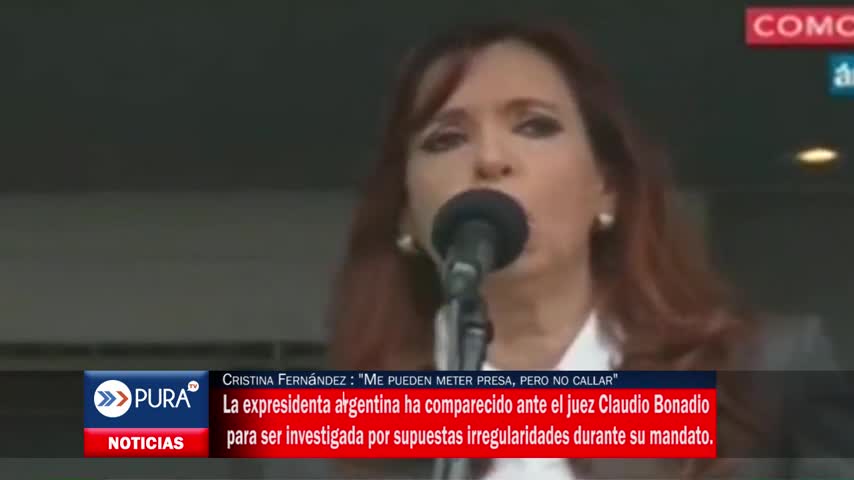 Cristina Fernández : "Me pueden meter presa, pero no callar"
