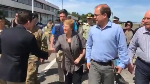 Presidenta Bachelet es recibida con aplausos en la comuna de Quirihue