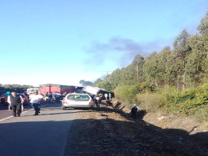 Accidente carretero deja tres muertos y tres heridos graves en Lanco