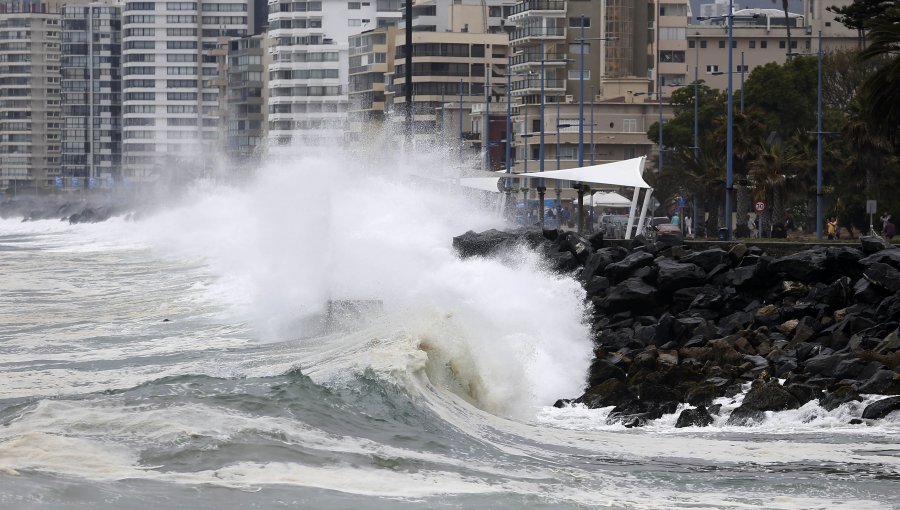Olas de hasta 3,5 metros se esperan esta semana en las costas de Chile