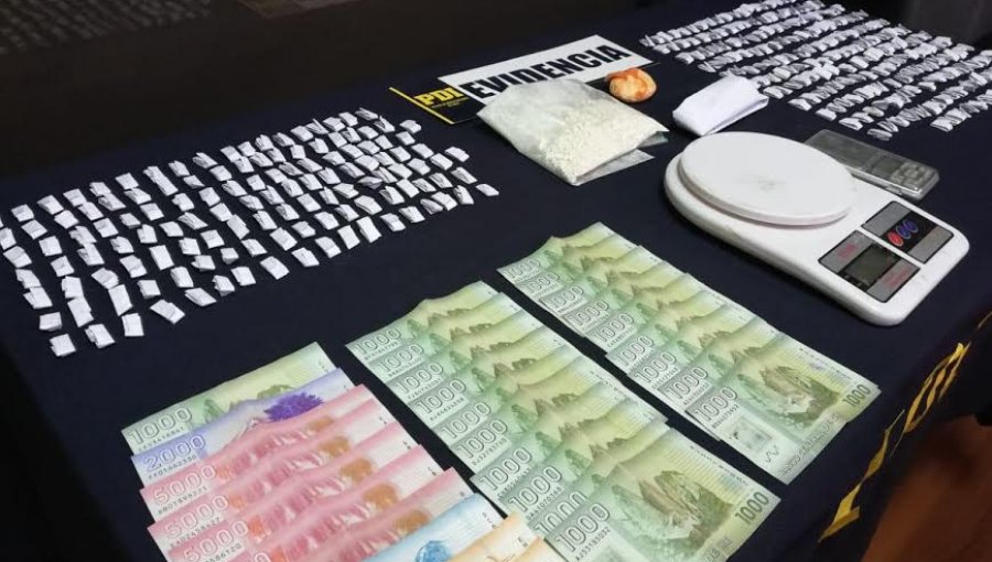 PDI detuvo a pareja de microtraficantes de cocaína base en Los Andes