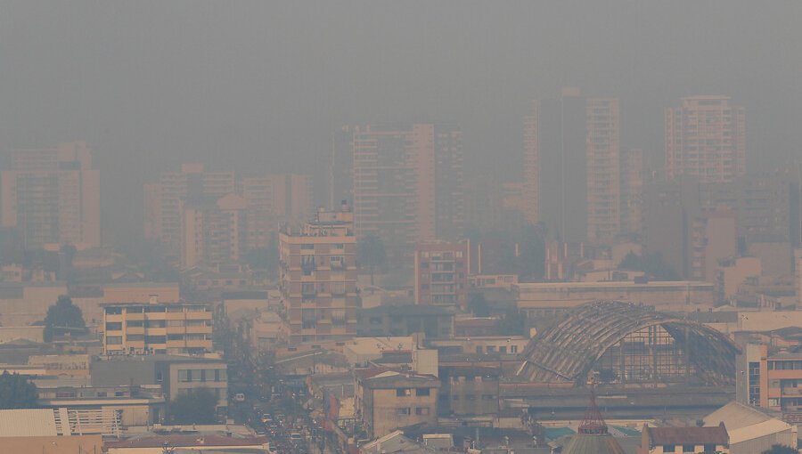 Incendios forestales provocan la peor calidad del aire en la región del Biobío