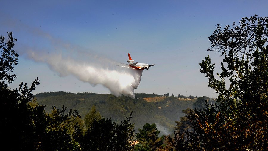 Regresaron a Estados Unidos los aviones Ten Tanker que combatieron incendios forestales en Chile
