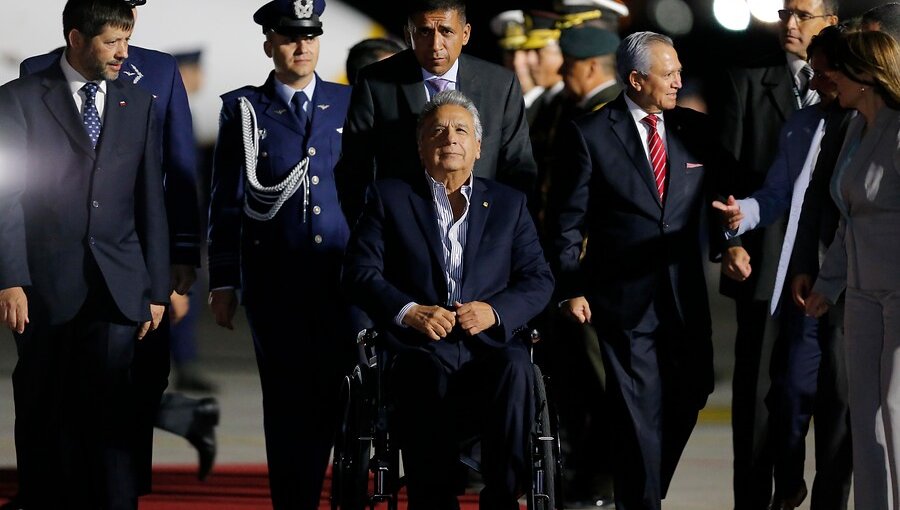 Presidente de Ecuador, Lenin Moreno, llegó a Chile para participar en Prosur