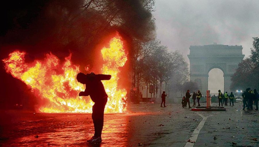 Policía de Francia prohíbe las protestas en los alrededores de los Campos Elíseos de París