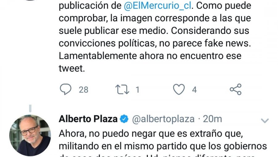 Alberto Plaza publicó "joyita" falsa contra Daniel Jadue y recibió feroz troleo