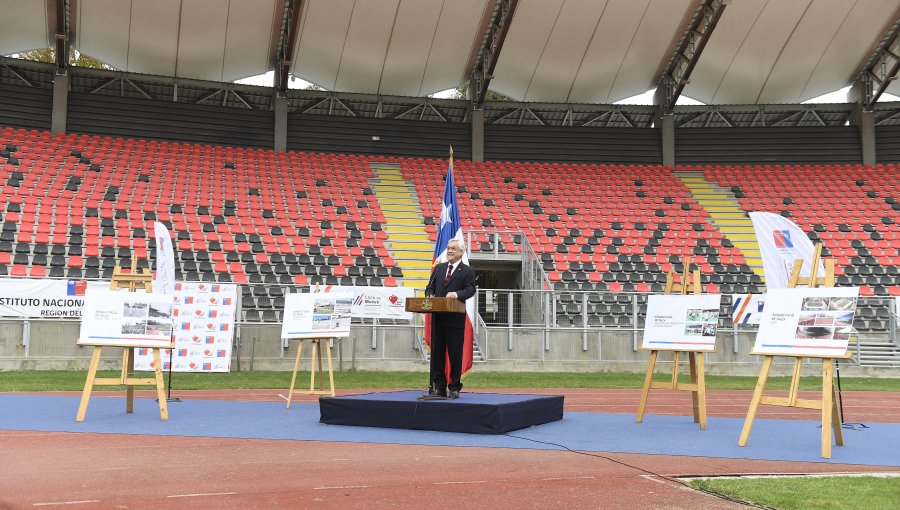 Ampliación del estadio Fiscal de Talca fue inaugurada por Presidente Piñera