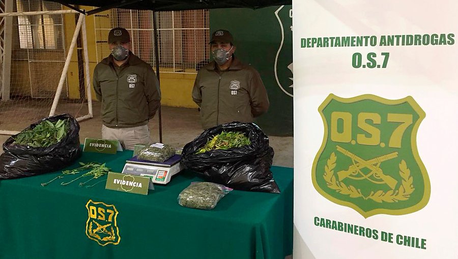 Sección OS7 de Carabineros de Iquique detuvo a banda que portaba 190 kilos de droga