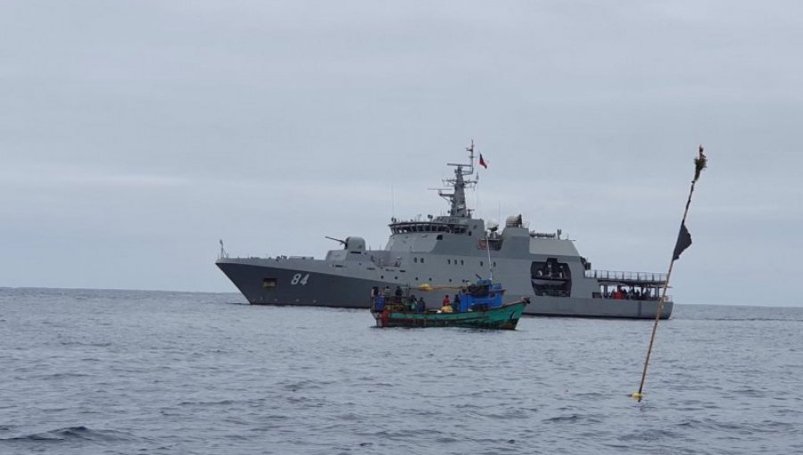 Armada ha capturado 10 pesqueros peruanos en aguas chilenas durante este año