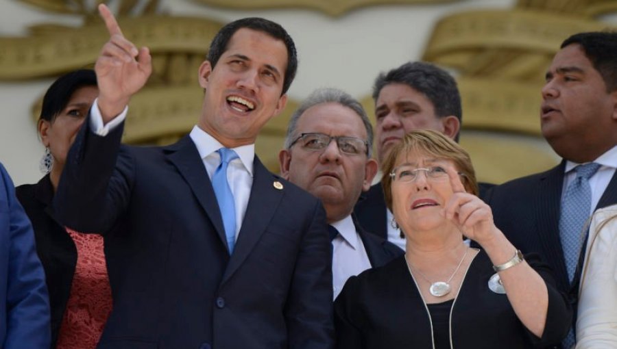 Guaidó destaca visita de una "preocupada" Bachelet y asegura que ella "es parte de sanar las heridas"