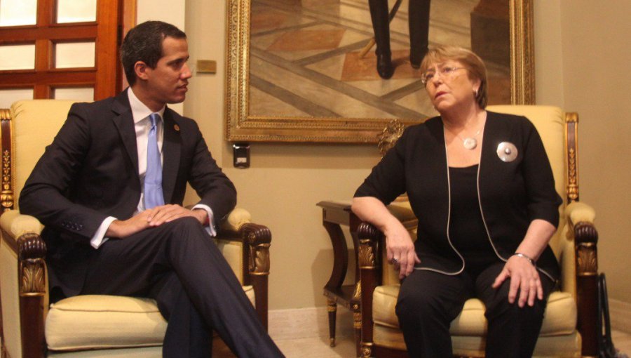 Michelle Bachelet se reunió con Juan Guaidó en la Asamblea Nacional de Venezuela