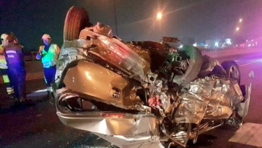 Grave accidente en Autopista Vespucio Norte dejó una persona fallecida