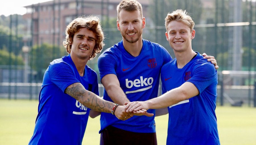 FC Barcelona regresó a los entrenamientos con sus tres fichajes
