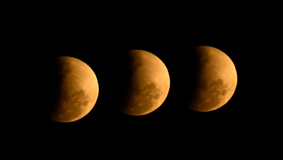 Eclipse lunar parcial se pudo contemplar este martes en gran parte del mundo