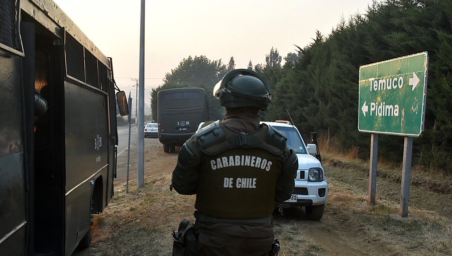 Tras enfrentamiento con Carabineros, dos comuneros mapuche resultaron heridos en Ercilla
