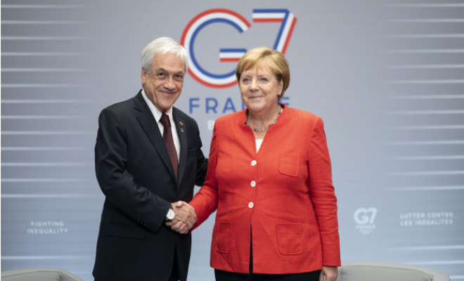 Sebastián Piñera se reune con Canciiler Merkel y tratan inversiones en el litio