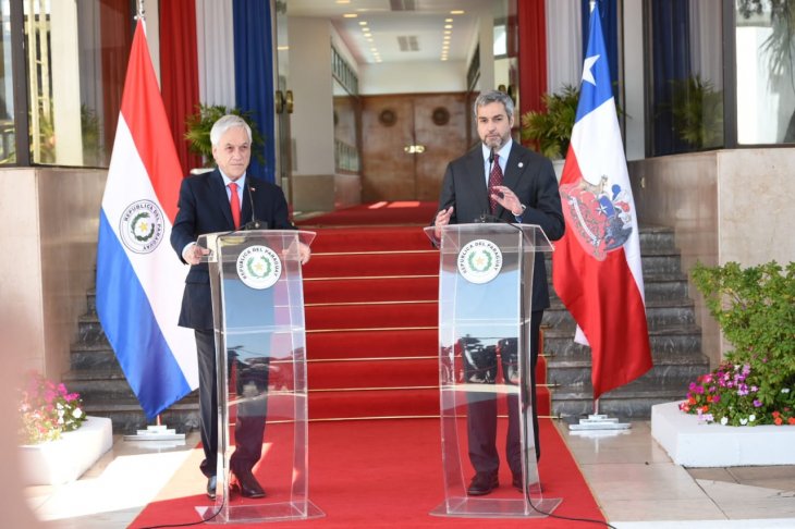 Presidente Piñera en Paraguay: Llamó a las naciones de Prosur para que se ayuden "mutuamente en tiempos de catástrofes"