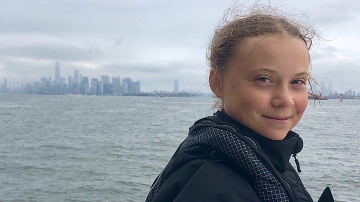 Greta Thunberg arribó a Nueva York y confirmó que vendrá a Chile para la COP25