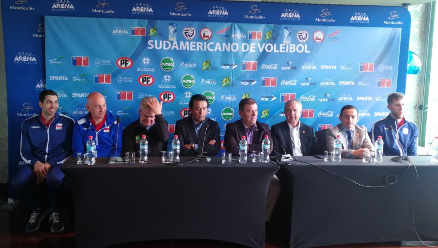 Autoridades y atletas lanzaron oficialmente el Sudamericano de Voleibol Chile 2019