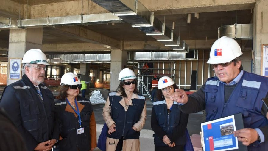 Obras del nuevo hospital Claudio Vicuña de San Antonio registran un 23% de avance