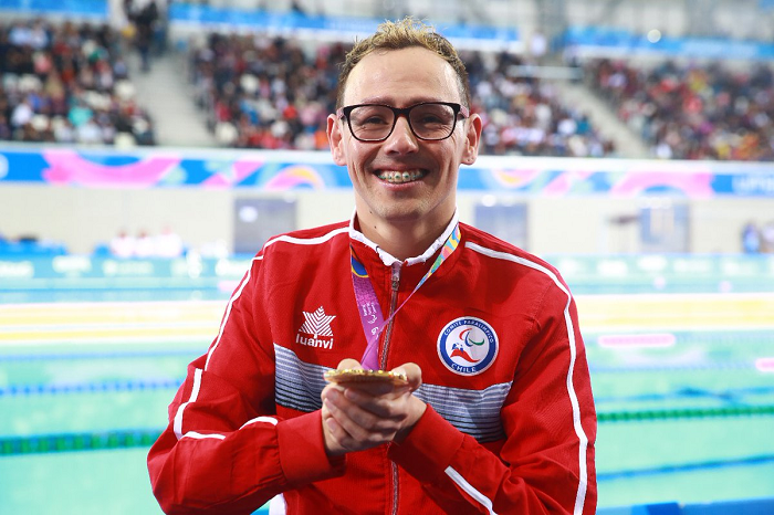 Alberto Abarza consiguió medalla de bronce en el Mundial de Paranatación