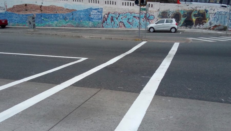 Demarcan entorno de las fondas para reforzar la seguridad vial en Valparaíso