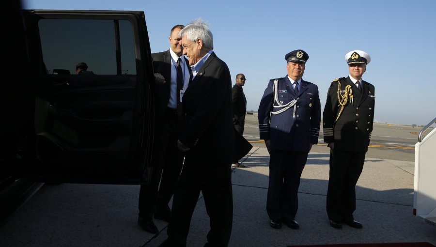 Piñera arriba a Estados Unidos para participar en la Cumbre de Acción Climática