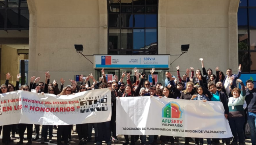 Trabajadores del Serviu Valparaíso iniciaron paro indefinido tras nulos avances en negociación