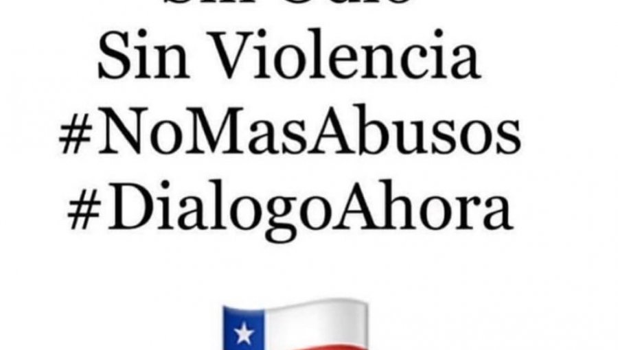 Arturo Vidal: "Sin odio, sin violencia, no más abusos, diálogo ahora"