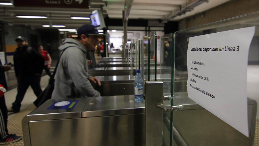 Líneas 3 y 6 del Metro de Santiago reiniciaron operaciones con servicios parciales
