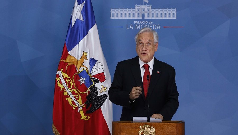 Presidente Piñera llama a generar acuerdos por la paz, la justicia y una nueva Constitución