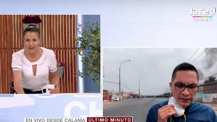 Periodista de matinal de La Red tuvo que arrancar tras ser apedreado en Calama