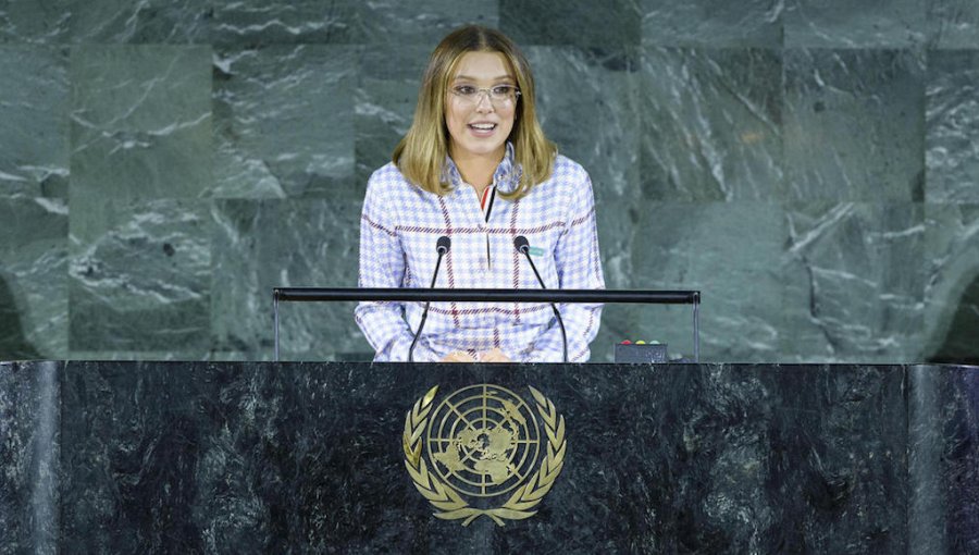 Millie Bobby Brown condena el bullying con emotivo discurso ante ONU
