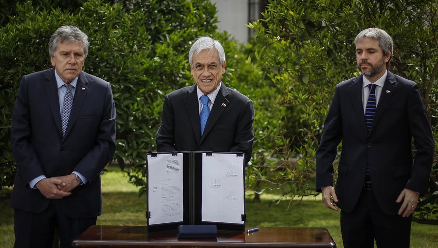 Presidente Piñera firma proyecto para que Fuerzas Armadas resguarden infraestructura crítica del país