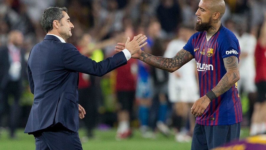 DT de Barcelona por Arturo Vidal: "Es jugador nuestro y estamos contentos con él"