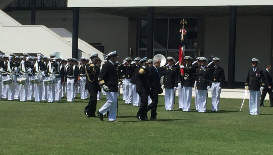Presidente Piñera encabeza ceremonia de graduación en la Escuela Naval de Valparaíso