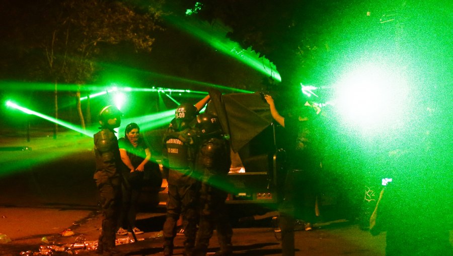 En Osorno se realizó primera formalización por uso de láser contra vehículo policial