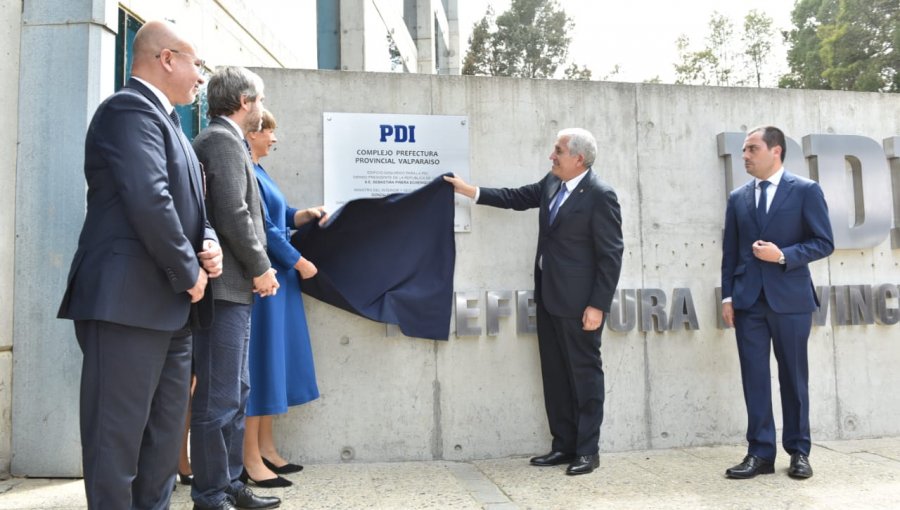 Ministro del Interior inauguró moderno complejo policial de la PDI Valparaíso