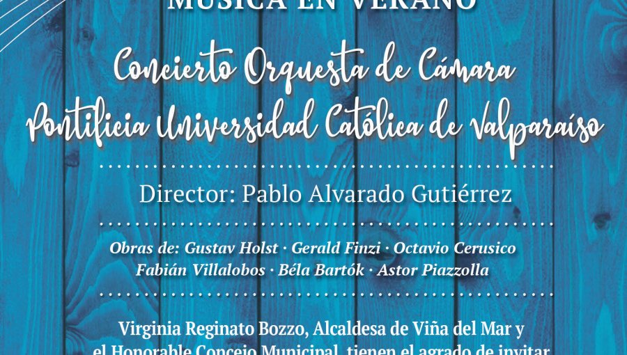 Orquesta de Cámara PUCV se presentará en Viña Del Mar bajo la dirección de Pablo Alvarado