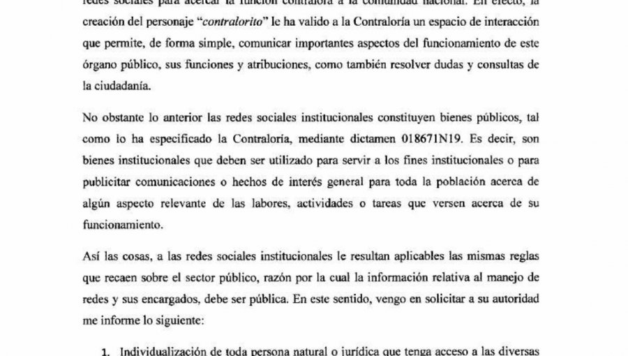Andrés Celis criticó a Juan Antonio Coloma por oficio solicitando información de redes sociales de Contraloría